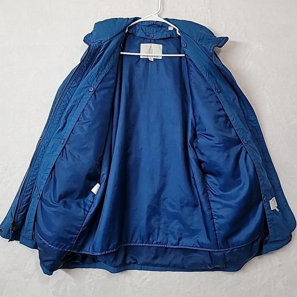 VTG London Fog Mens Blue Winter Coat Size Medium Oversized W Lining *Read* - Picture 14 of 16